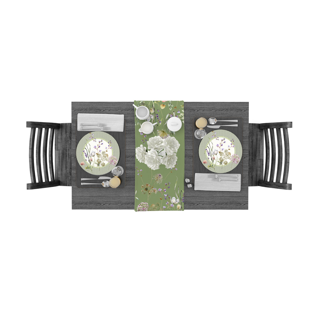 Sottopiatto rivestito Achillea Verde set da 2 pezzi