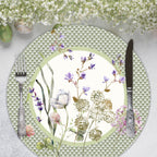 Sottopiatto rivestito Achillea Verde set da 2 pezzi