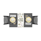 Sottopiatto rivestito Achillea Avorio set da 2 pezzi