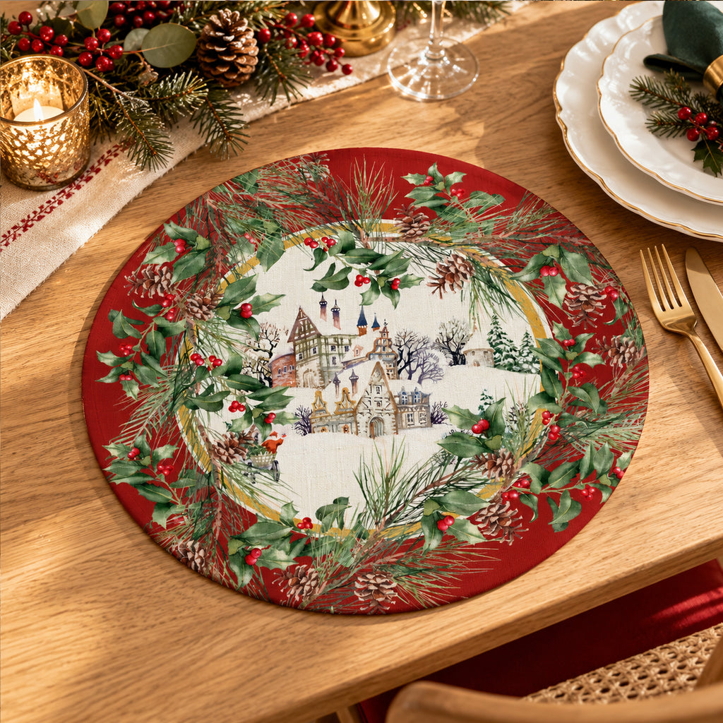 Sottopiatto Christmas Village (Set 2 Pezzi)
