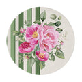 Sottopiatto rivestito Peony verde set da 2 pezzi