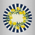 Sottopiatto rivestito Lemon set da 2 pezzi