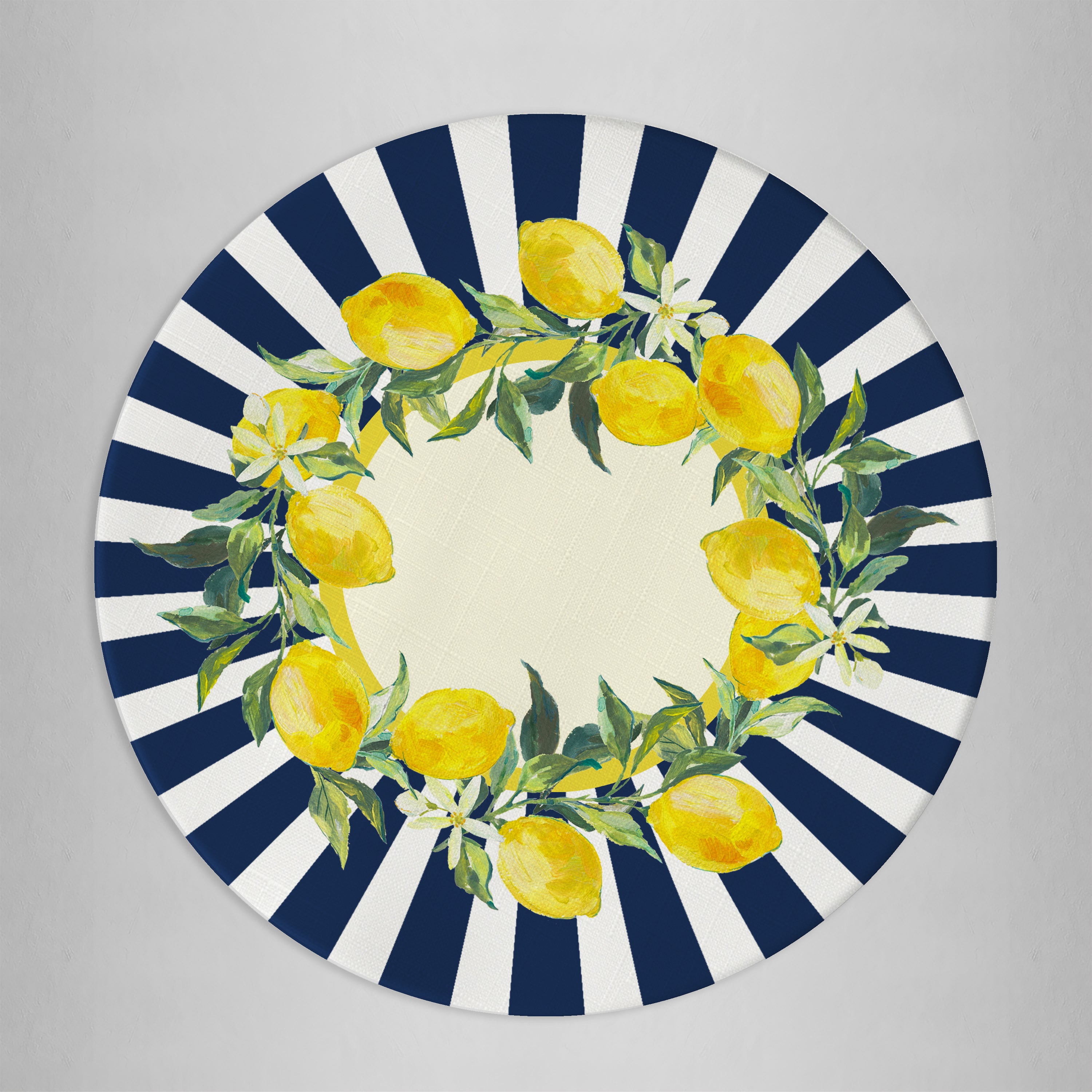 Sottopiatto rivestito Lemon set da 2 pezzi