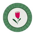 Yoko fuchsia floral coated placemat set of 2