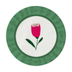 Yoko fuchsia floral coated placemat set of 2