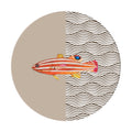 Aquarium Sand-Coated Charger Plate Set of 2