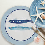 Sottopiatto rivestito Sardines set da 2 pezzi