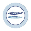 Sottopiatto rivestito Sardines set da 2 pezzi
