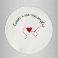 Sottopiatto rivestito Loving "l'amore è una cosa semplice" set da 2 pezzi