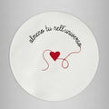 Sottopiatto rivestito Loving "almeno tu nell'universo" set da 2 pezzi