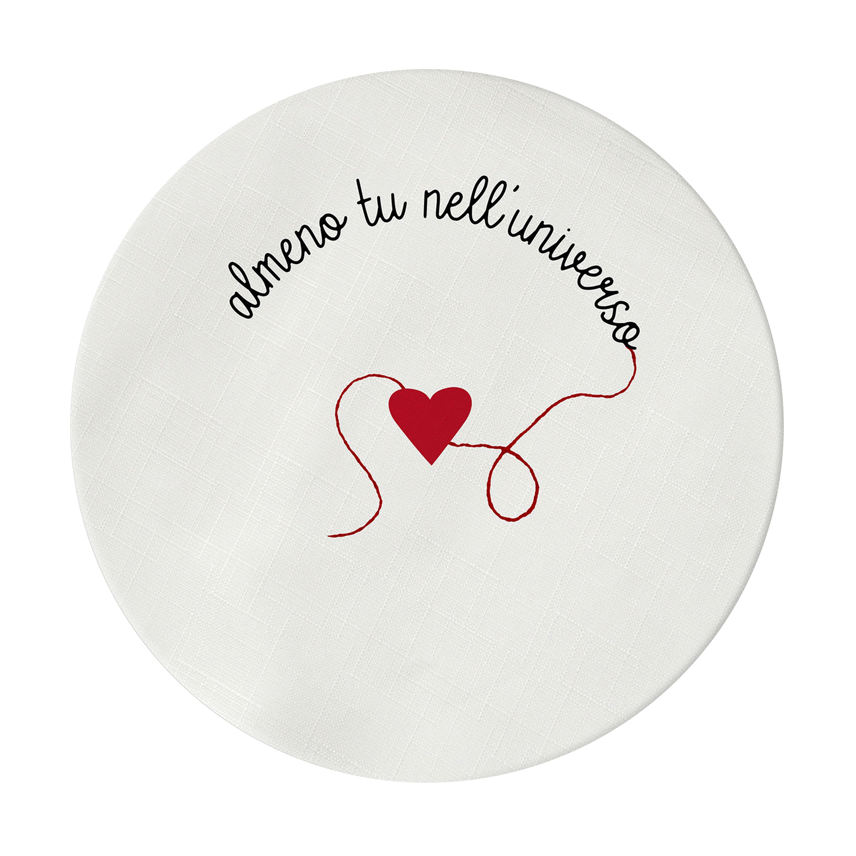 Loving coated placemat "at least you in the universe" 2-piece set