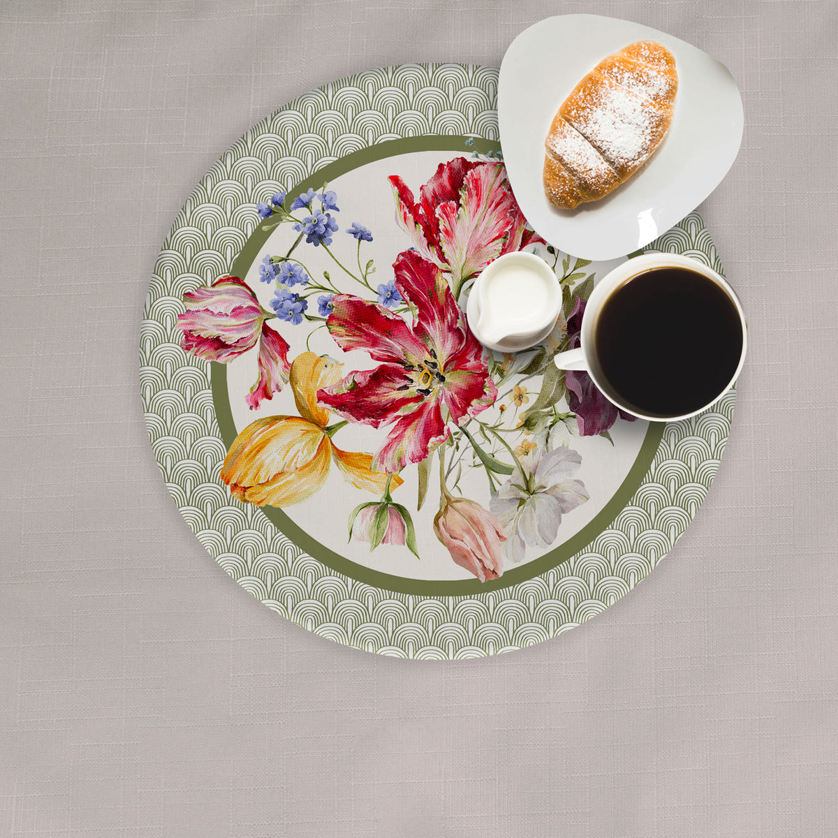 Sottopiatto Tulip Avorio (Set 2 Pezzi)
