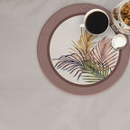 Sottopiatto Palm Malva (Set 2 Pezzi)