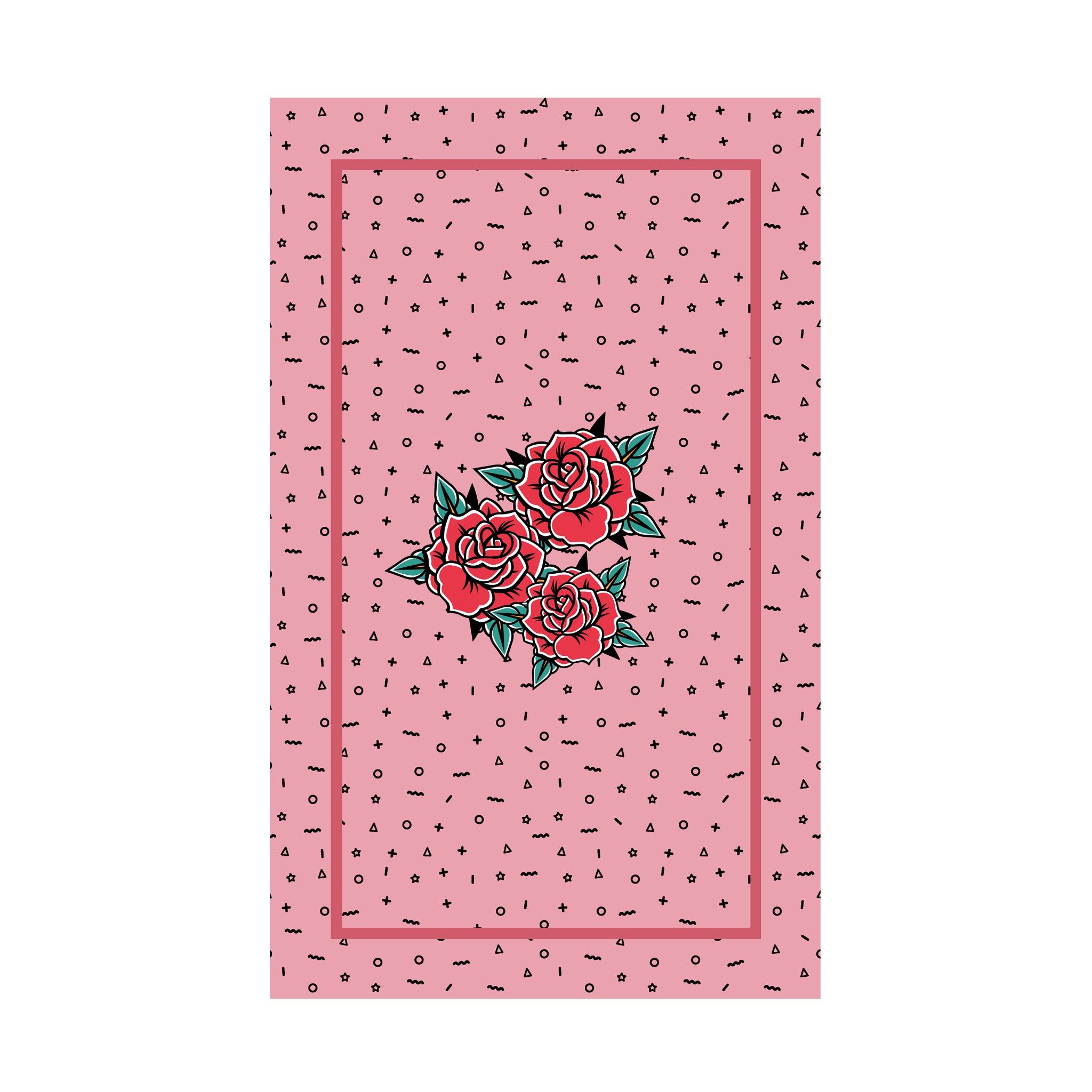 Large Tattoo Rose cloth