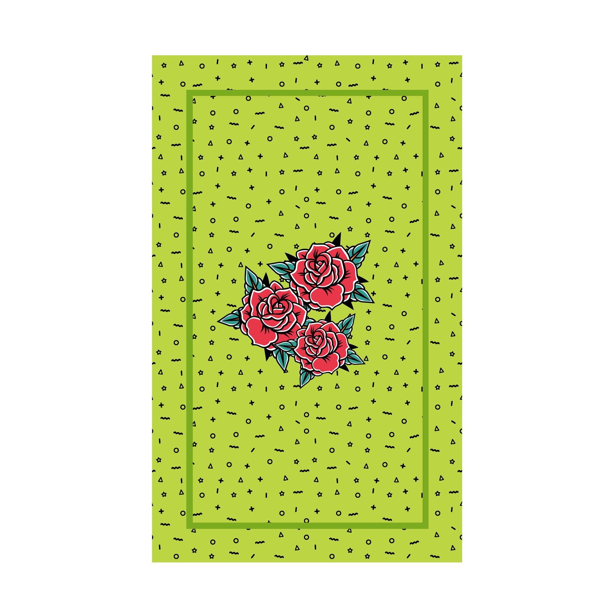Large Tattoo Rose cloth