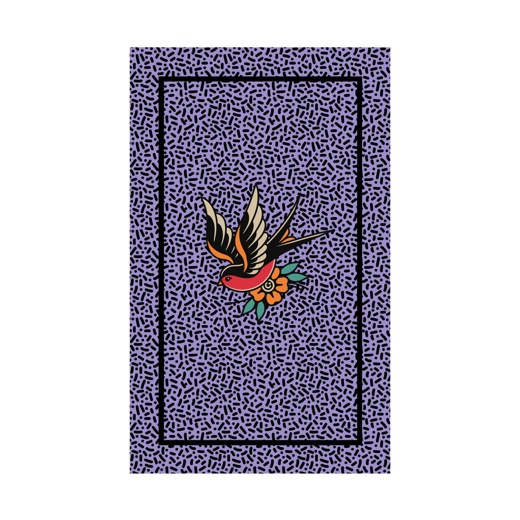 Large Tattoo Bird Fabric