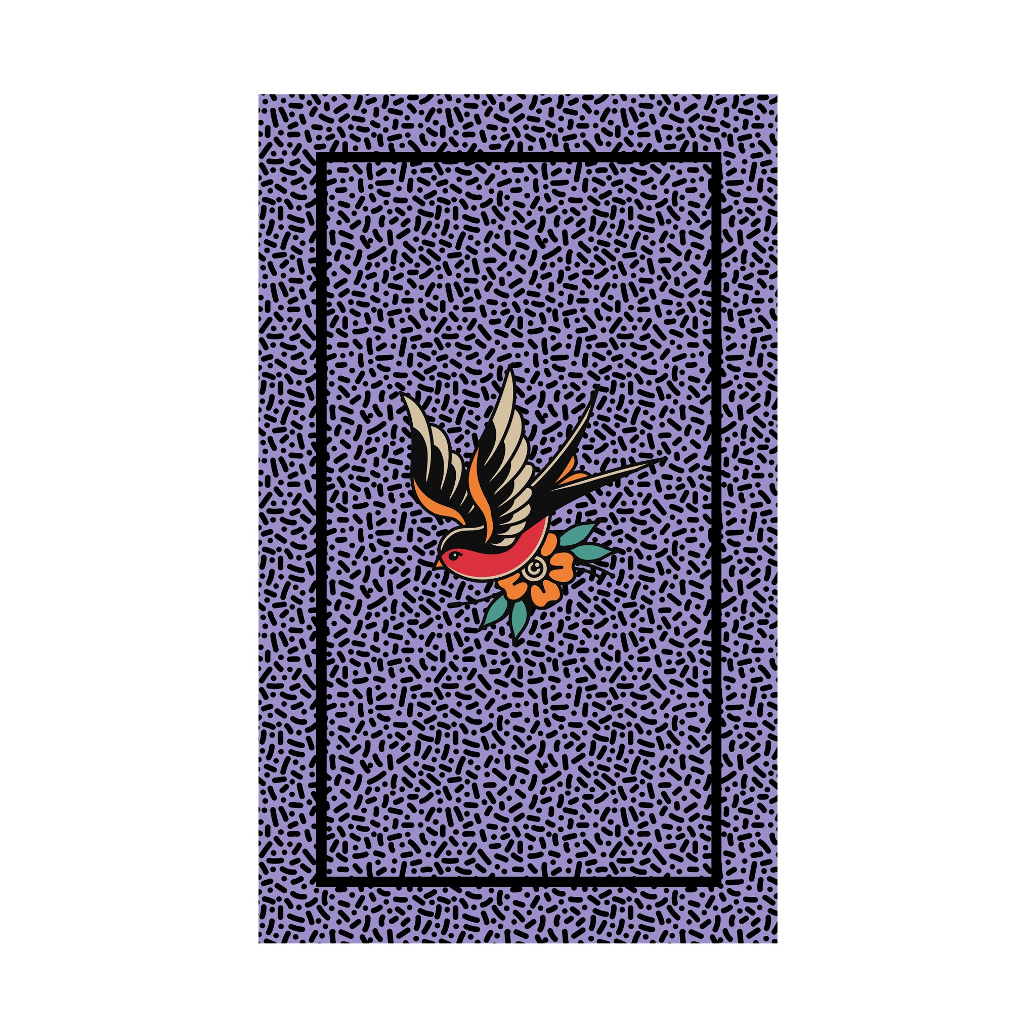Large Tattoo Bird Fabric