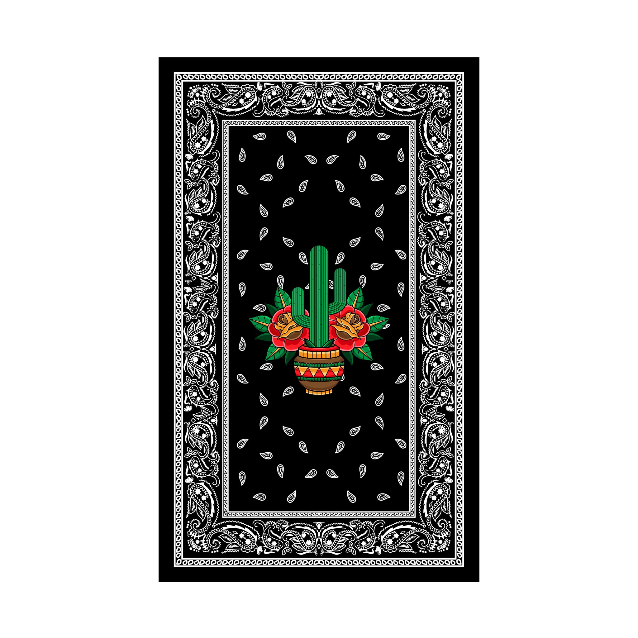 Large Tattoo Cactus canvas