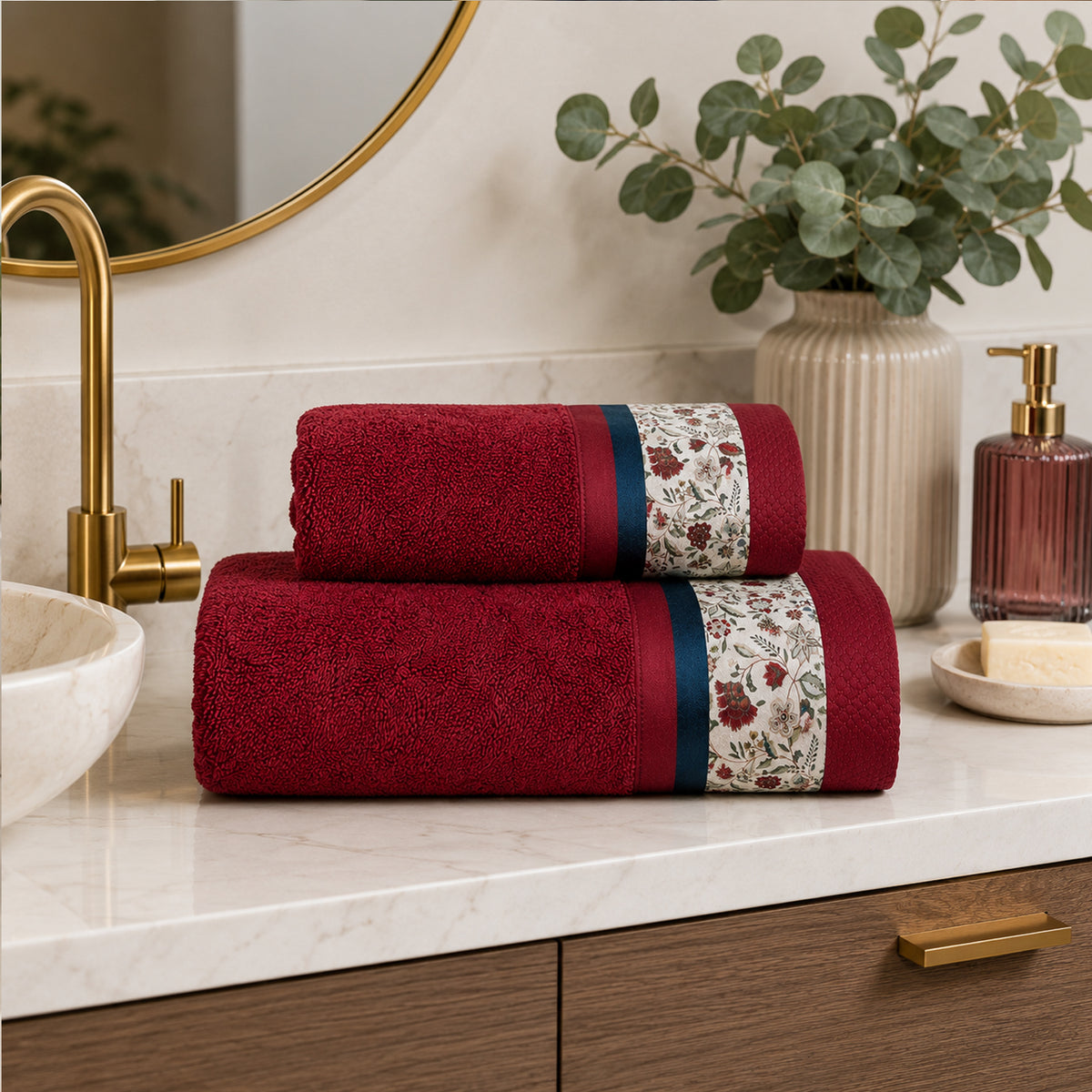 Asciugamani Naim Bordeaux