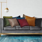 Cuscino stampato Double Odeon in velluto