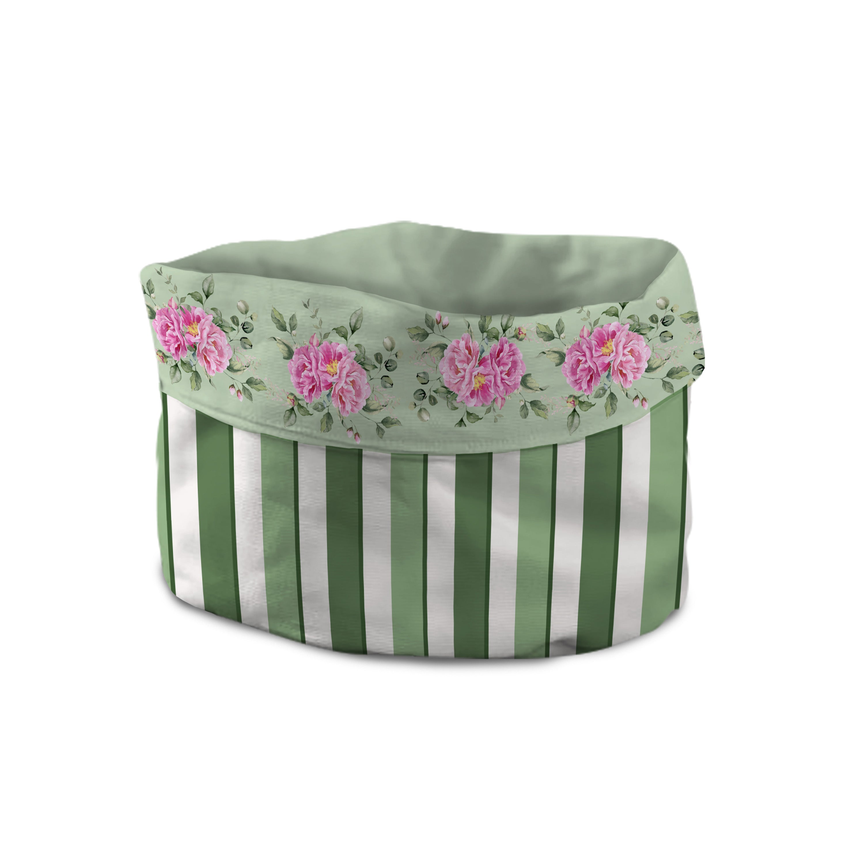 Peony green all-purpose basket