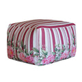 Pouf Quadrato Peony rosa