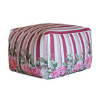 Pouf Quadrato Peony rosa