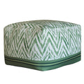 Pouf Quadrato Kenzia onde verdi