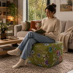 Pouf Quadrato Astor Verde