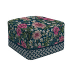 Pouf Quadrato Giardino Blu