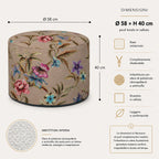 Pouf Rotondo Astor Beige