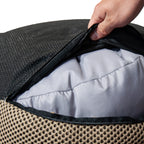 Pouf in tessuto 3D tondo Etna