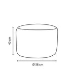 Kenzia Round Pouf
