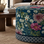Pouf Rotondo Giardino Blu