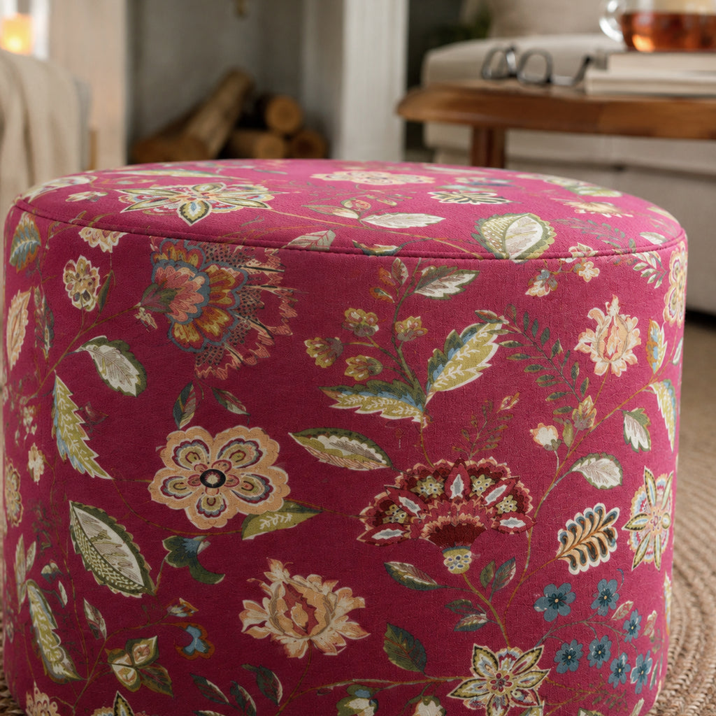 Pouf Rotondo Naim Magenta