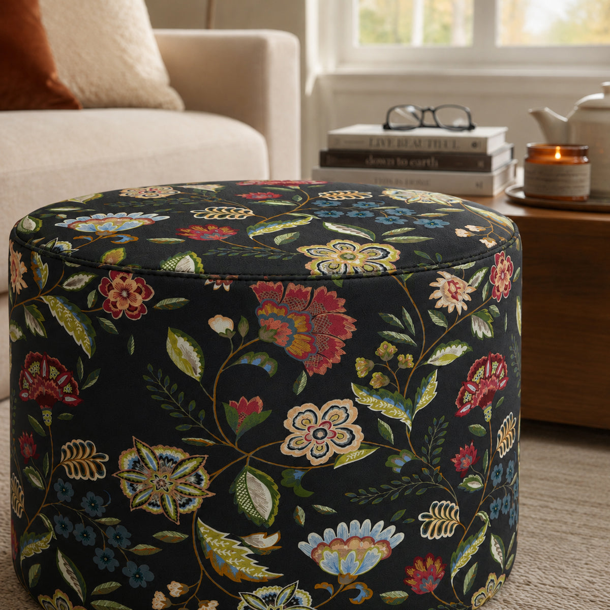 Pouf Rotondo Naim Grigio