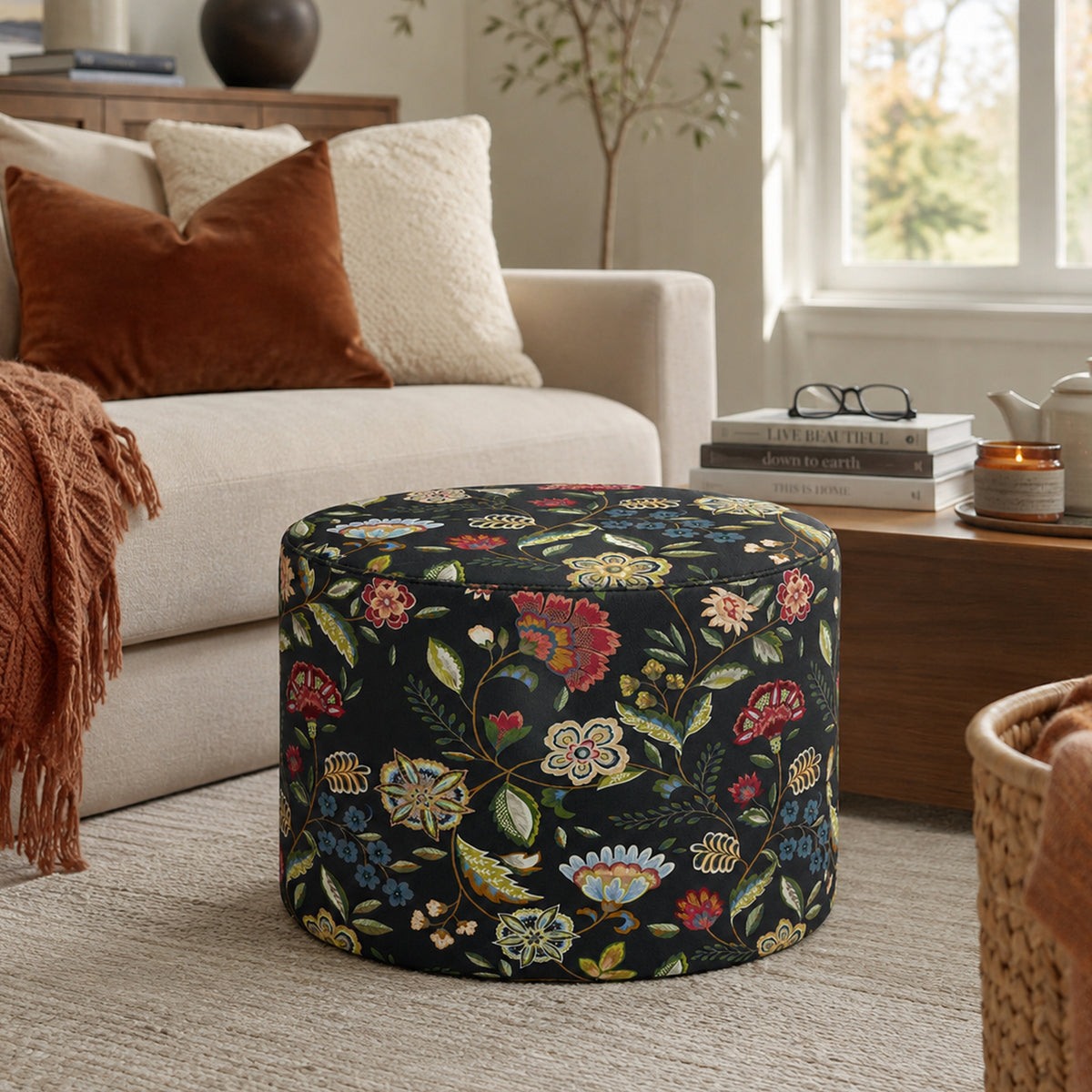 Pouf Rotondo Naim Grigio