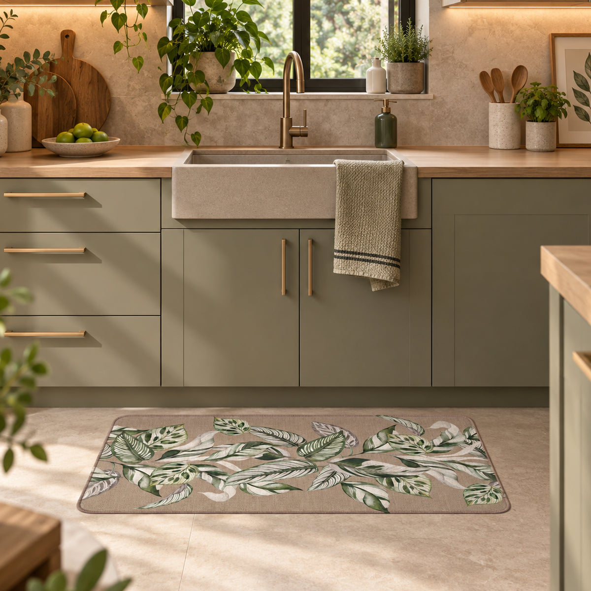 Tappeto Da Cucina Bilbao Beige