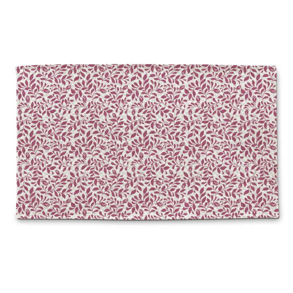 Tappeto Velluto righe rosa fiori