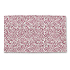 Tappeto Velluto righe rosa fiori