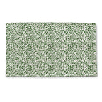 Tappeto Velluto righe verdi fiori