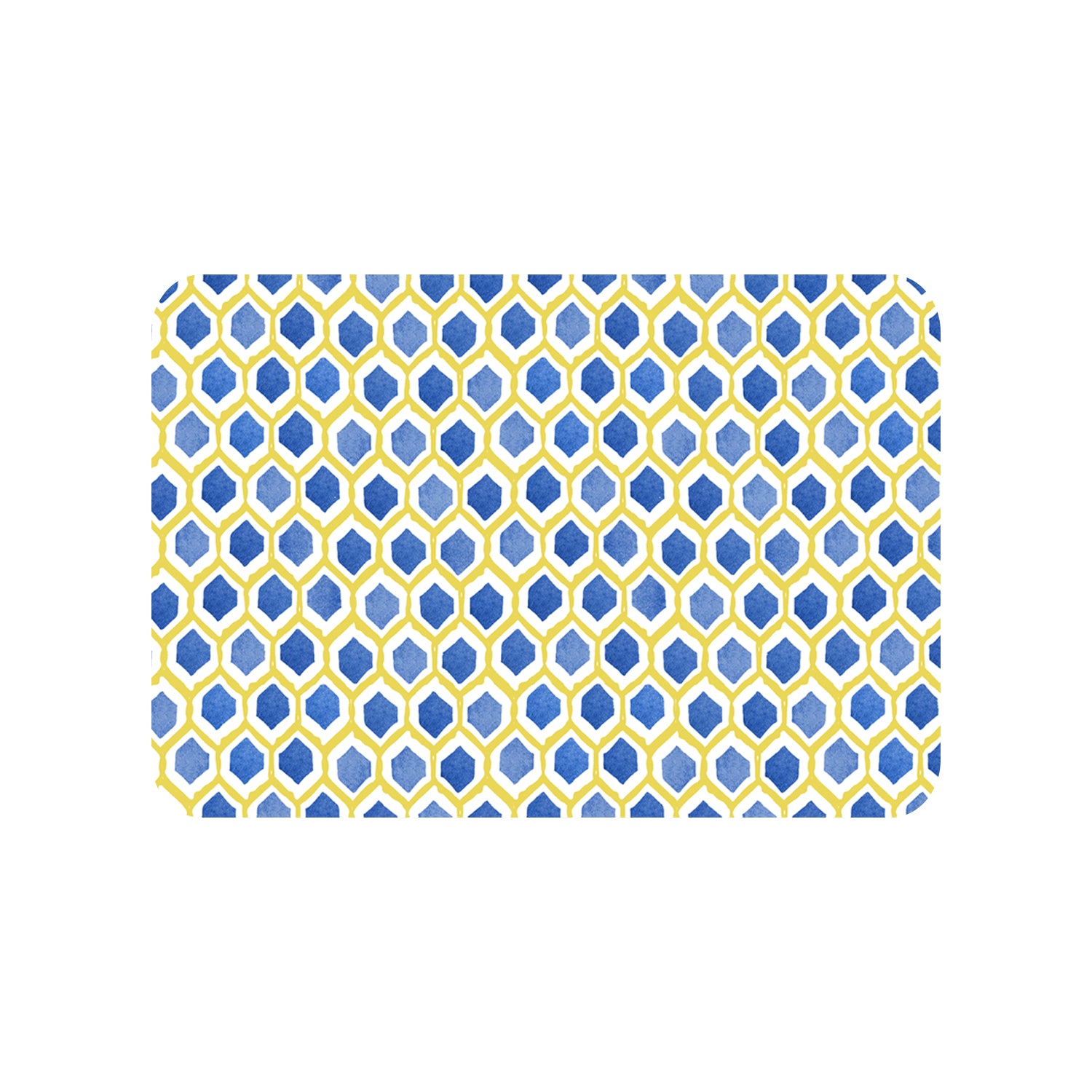 Tappeto Yoko mosaico blu