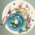 Sottopiatto rivestito Felice Pasqua set da 2 pezzi